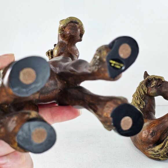 AS IS Pasture Pals Elmer Horse Set Shelf Sitter Standing Montana Silversmiths - Picture 9 of 15